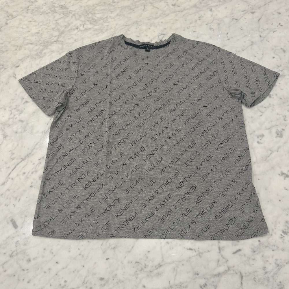 Kendall & Kylie Crew Neck Short Sleeve Tee - Size Small